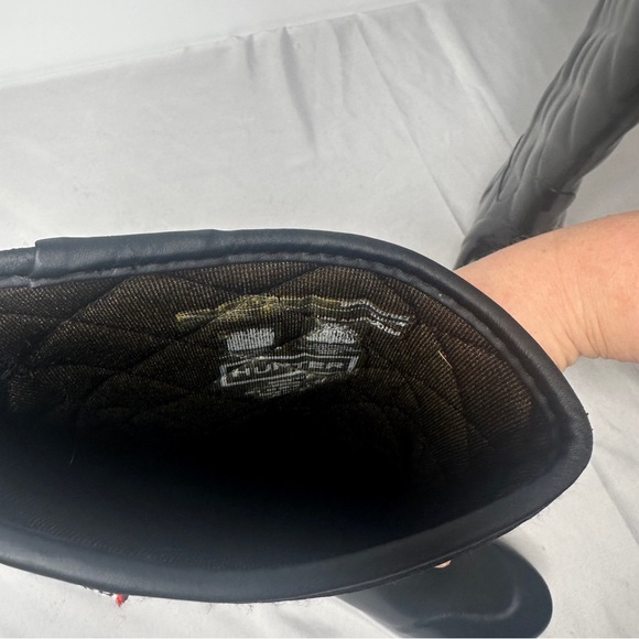 Hunter Quilted Rubber Tall Rain Boots Black Women’s Size 6 Waterproof - Picture 12 of 12